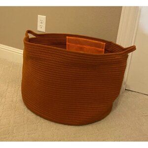 New XXL Large Cotton Rope Basket - Large Basket for Blankets, Towels, Pillow